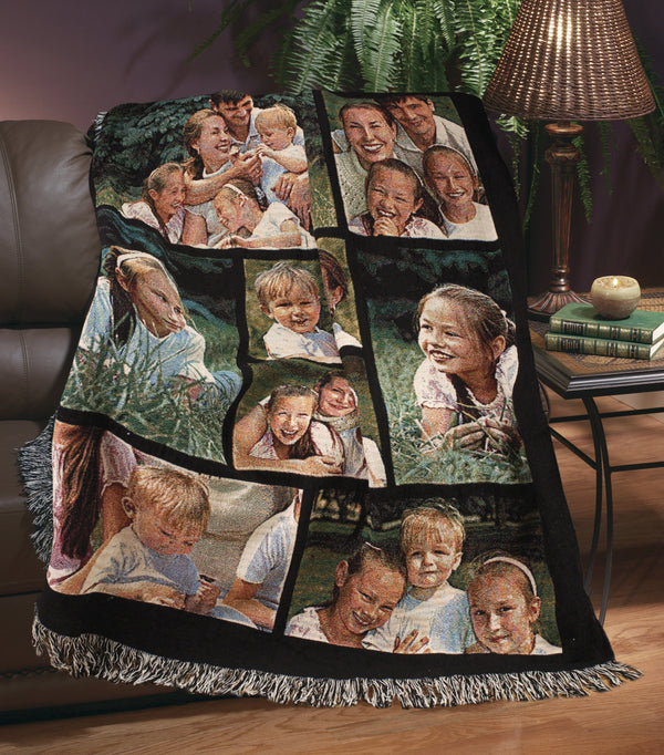 Blanket with picture collage sale