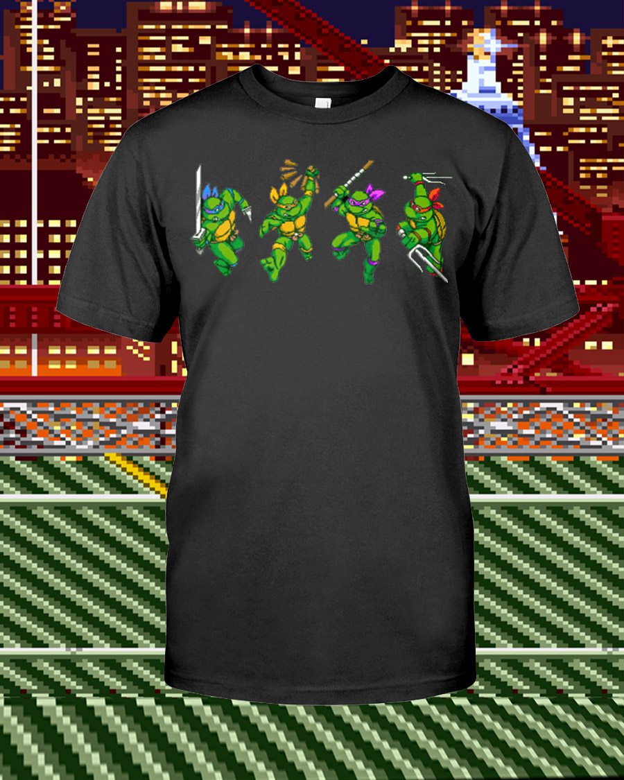 Turtles in Time Unisex T-Shirt - Any Color Shirt Available X-Large