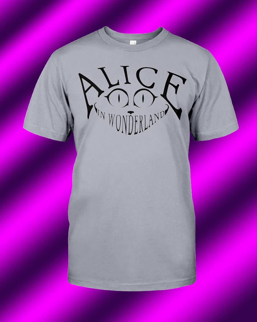 Alice in Wonderland, Cheshire Cat Shirt Unisex Any T-Shirt Color Ava - - PersonalThrows