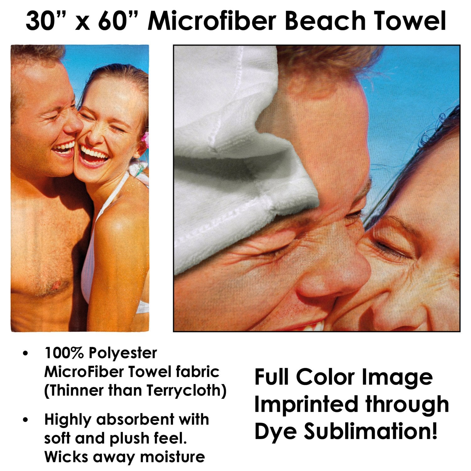 Just for Her Personalized 30x60 Kids Bath Towel