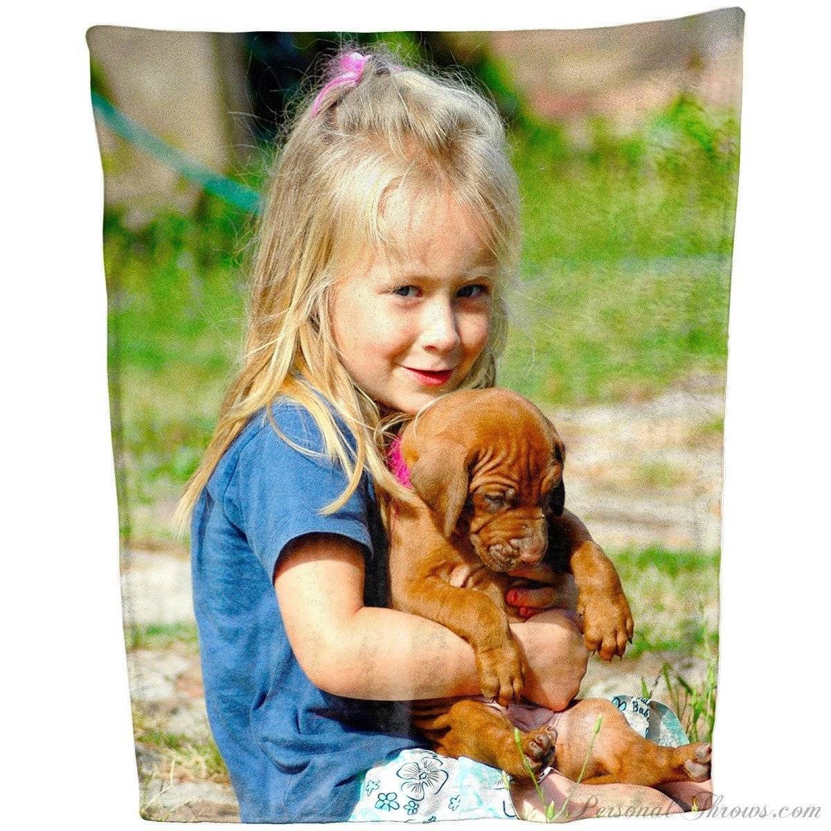 Glad You're Our Mom Personalized 50x60 Fleece Photo Blanket